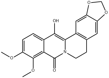 ヒドロキシオキシベルベリン 化学構造式