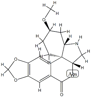 (6aβ)-5-デメチル-6a-デオキシ-1,2-ジヒドロ-8-オキソタゼチン 化学構造式