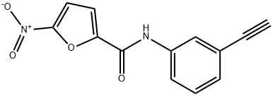 2-Furancarboxamide,N-(3-ethynylphenyl)-5-nitro-(9CI) Structure