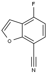 7-Benzofurancarbonitrile,4-fluoro-(9CI) Struktur