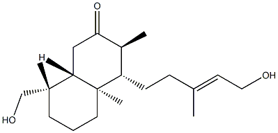 (3S)-3,4,4a,5,6,7,8,8aβ-Octahydro-8α-hydroxymethyl-4α-[(E)-5-hydroxy-3-methyl-3-pentenyl]-3β,4aα,8-trimethylnaphthalen-2(1H)-one Structure