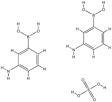 3-氨基苯硼酸半硫酸盐, 66472-86-4, 结构式