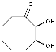 Cyclooctanone, 2,3-dihydroxy-, (2R,3R)-rel- (9CI) Struktur