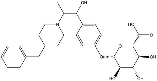 ifenprodil glucuronide, 66516-92-5, 结构式