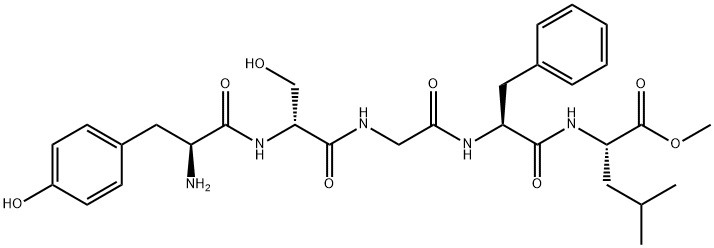 [D-Ser2,Leu5]エンケファリンメチルエステル 化学構造式