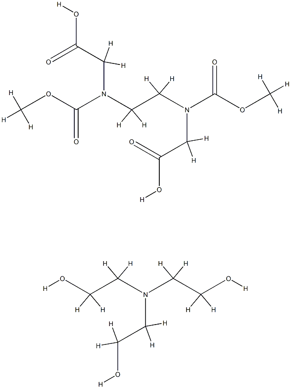 乙二胺四乙酸三乙醇胺盐, 66558-66-5, 结构式