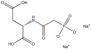 N-(Phosphonoacetyl)-L-aspartic acid 1,4-disodium salt Struktur