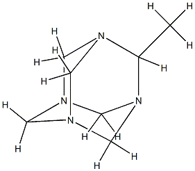 1,3,5,7-Tetraazatricyclo[3.3.1.13,7]decane,2-methyl-(9CI) Struktur
