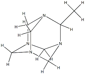 1,3,5,7-Tetraazatricyclo[3.3.1.13,7]decane,2-methyl-(9CI),66591-66-0,结构式