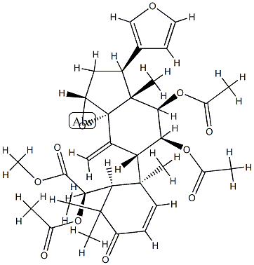 66610-70-6 (6R,13α,17S)-6,11α,12α-Triacetoxy-14β,15β:21,23-diepoxy-4,4-dimethyl-3-oxo-6,7-seco-24-nor-5β-chola-1,7,20,22-tetrene-6-carboxylic acid methyl ester