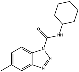 1H-Benzotriazole-1-carboxamide,N-cyclohexyl-5-methyl-(9CI) Struktur