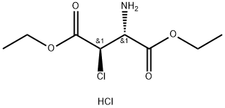 D-Aspartic acid, 3-chloro-, diethyl ester, hydrochloride, (3S)-rel- (9CI) Structure