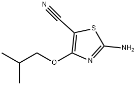 5-Thiazolecarbonitrile,2-amino-4-(2-methylpropoxy)-(9CI) Structure