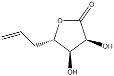L-ribo-Hept-6-enonic acid, 5,6,7-trideoxy-, gamma-lactone (9CI) Structure