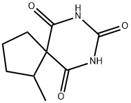 7,9-Diazaspiro[4.5]decane-6,8,10-trione,1-methyl-(5CI) Struktur
