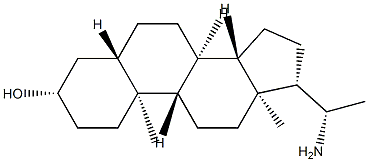 (20S)-20-Amino-5α-pregnan-3β-ol Structure