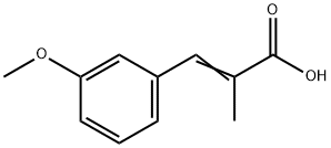 2-Propenoic acid, 3-(3-Methoxyphenyl)-2-Methyl- Struktur