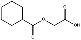 シクロヘキシルカルボニルオキシ酢酸 化学構造式