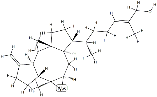 (6α,10β,11α)-7,8α-Epoxyophiobola-3(24),19-dien-21-ol Structure