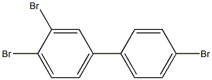 3,4,4'-トリブロモ-1,1'-ビフェニル 化学構造式