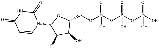 Uridine 5'-(tetrahydrogen triphosphate), 2'-deoxy-2'-fluoro- Struktur