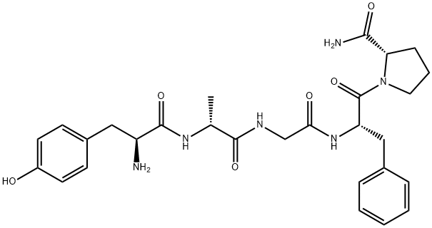 enkephalin, Ala(2)-ProNH2(5)-,66864-07-1,结构式