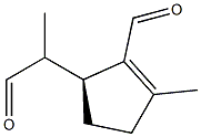 (1R,αS)-2-Formyl-α,3-dimethyl-2-cyclopentene-1-acetaldehyde Struktur