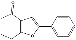Ethanone,1-(2-ethyl-5-phenyl-3-furanyl)-(9CI) 结构式