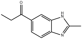 1-Propanone,1-(2-methyl-1H-benzimidazol-5-yl)-(9CI) Struktur
