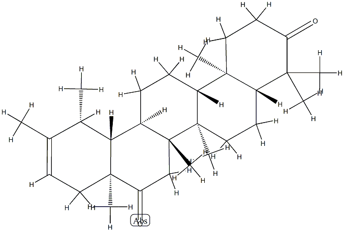 (18α)-Urs-20-ene-3,16-dione Struktur