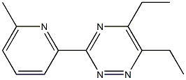 1,2,4-Triazine,5,6-diethyl-3-(6-methyl-2-pyridinyl)-(9CI) 化学構造式