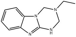 1,3,5-Triazino[1,2-a]benzimidazole,3-ethyl-1,2,3,4-tetrahydro-(9CI) Structure