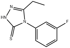 3H-1,2,4-Triazole-3-thione,5-ethyl-4-(3-fluorophenyl)-2,4-dihydro-(9CI) Structure