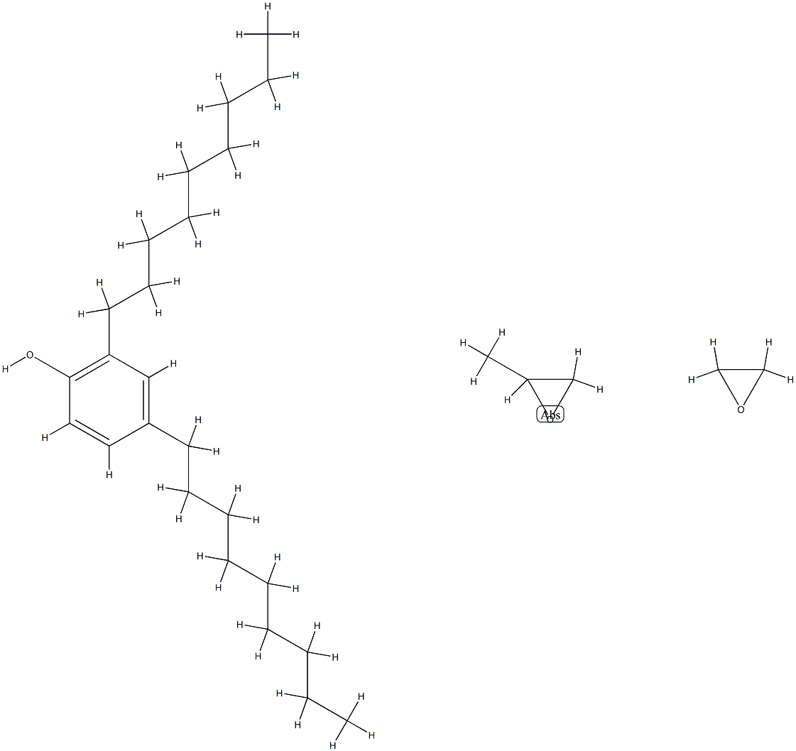 Oxirane, methyl-, polymer with oxirane, mono(2,4-dinonylphenyl) ether Structure