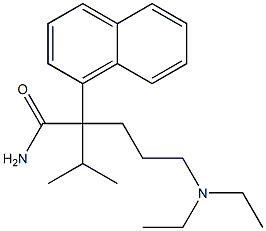 α-[3-(ジエチルアミノ)プロピル]-α-(1-メチルエチル)-1-ナフタレンアセトアミド 化学構造式