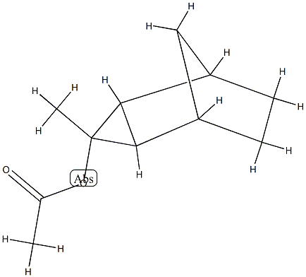 Tricyclo[3.2.1.02,4]octan-3-ol, 3-methyl-, acetate, (1-alpha-,2-ba-,3-alpha-,4-ba-,5-alpha-)- (9CI) Structure