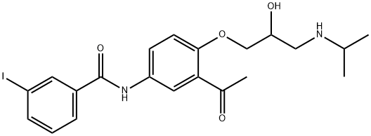 3-iodobenzoylacebutolol Struktur