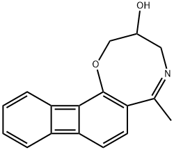 3,4-Dihydro-6-methyl-2H-biphenyleno[1,2-b]-1,5-oxazocin-3-ol Structure