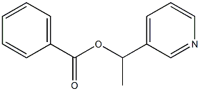 1-(3-ピリジル)エチル=ベンゾアート 化学構造式