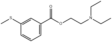2-(Diethylamino)ethyl=m-(methylthio)benzoate Structure