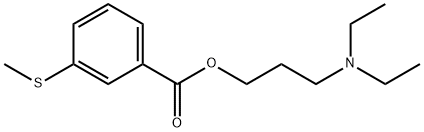 3-(Diethylamino)propyl=m-(methylthio)benzoate Struktur