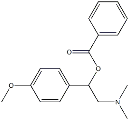 2-(Dimethylamino)-1-(p-methoxyphenyl)ethyl=benzoate Struktur