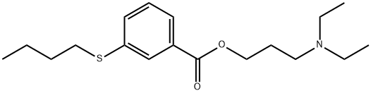 3-(Diethylamino)propyl=m-(butylthio)benzoate Struktur