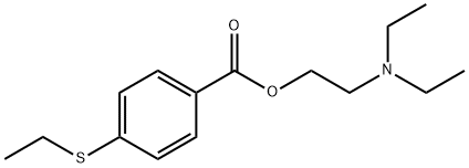 2-(Diethylamino)ethyl=p-(ethylthio)benzoate Struktur
