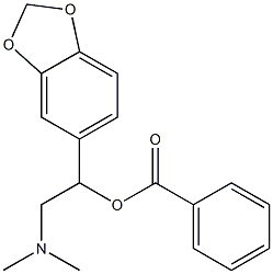 2-(Dimethylamino)-1-(3,4-methylenedioxyphenyl)ethyl=benzoate Struktur