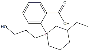 3-(3-Ethylpiperidino)propyl=benzoate Struktur