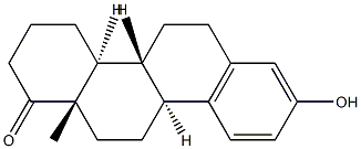 3-Hydroxy-D-homoestra-1,3,5(10)-trien-17a-one Struktur