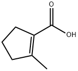 2-甲基环戊-1-烯-1-羧酸 结构式
