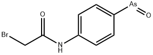 4-((bromoacetyl)amino)phenyl arsenoxide 结构式