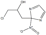 α-(クロロメチル)-2-ニトロ-2H-イミダゾール-2-エタノール 化学構造式